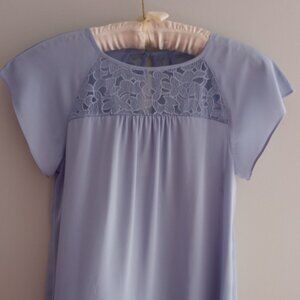 'Anthropologie' 'Maeve' NWOT Blouse Size 4 Pastel Blue